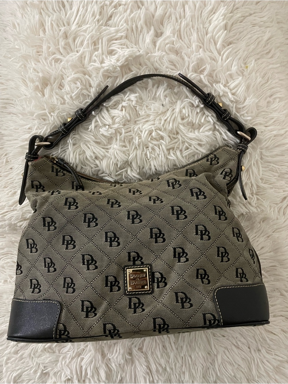 Dooney & Bourke Medium East/West Slouch Monogram